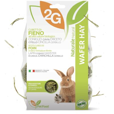 Heno de oblea | Dados de heno para conejos, Made in Italy 350 g