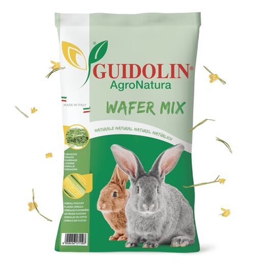 Wafer Mix | Wafer di fieno e cereali per conigli 8 kg