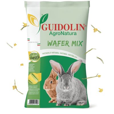 Mélange de gaufrettes | Galettes de foin et céréales pour lapins 8 kg