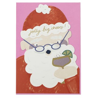 'Jolly Big Cheers!' Weihnachtskarte