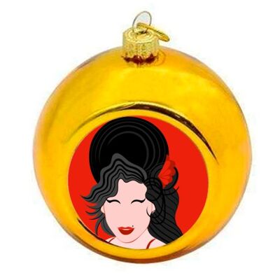 Christmas Baubles 'Amy Winehouse Minimal