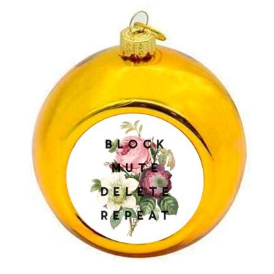Christmas Baubles 'Block Mute Delete Rep