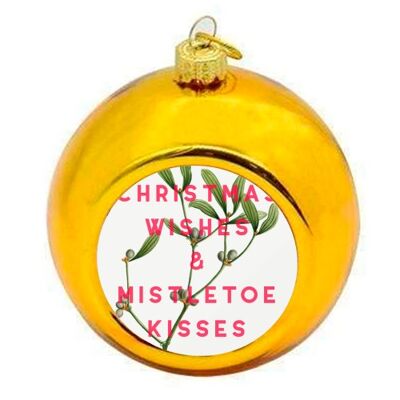 Christmas Baubles 'Christmas Wishes & Mi