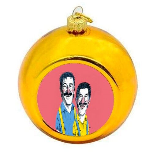 Christmas Baubles 'Chuckle Brothers'
