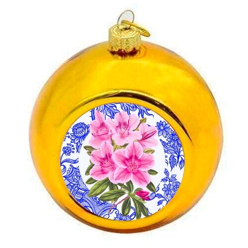 Christmas Baubles 'Classy Pink Floral De