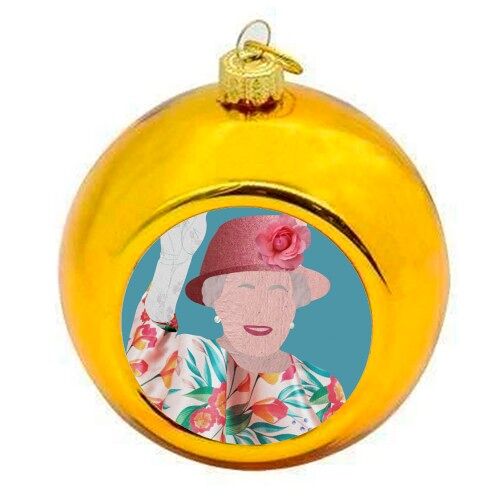 Christmas Baubles 'Collage Queen'