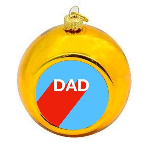 Christmas Baubles 'DAD' by Adam Regester