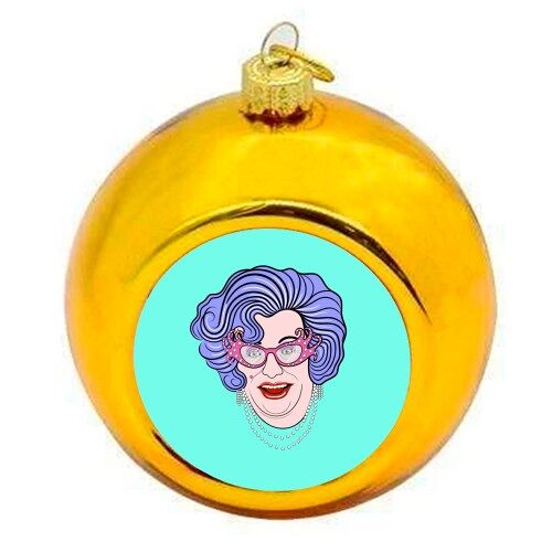 Christmas Baubles 'Dame Edna Everage'