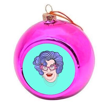 Boules de Noël 'Dame Edna Moyenne' 4