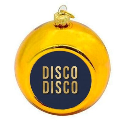 Christmas Baubles 'Disco Disco Typograph