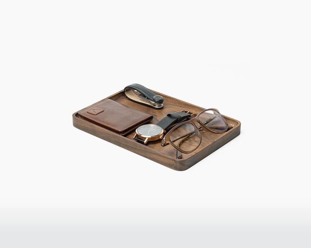 Vassoio tascabile vuoto - Noce