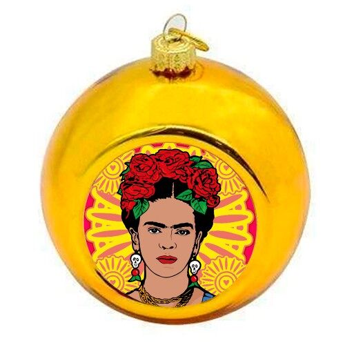 Christmas Baubles 'Fierce like Frida'