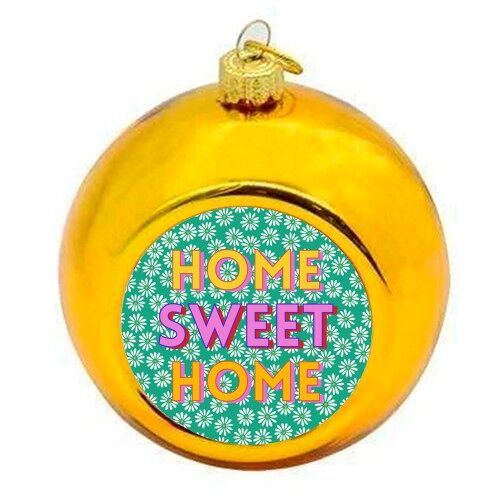 Christmas Baubles 'Floral Print 'Home Sw