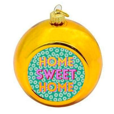 Christmas Baubles 'Floral Print 'Home Sw