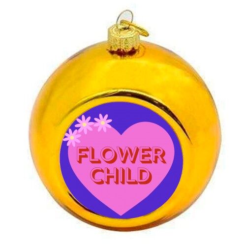 Christmas Baubles 'Flower Child'