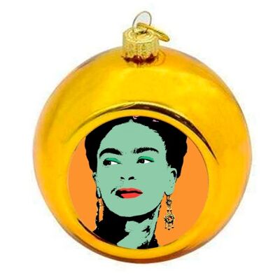 Christmas Baubles 'Frida - Orange, Green