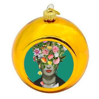 Boules de Noël 'Frida Floral (Vert)' 1