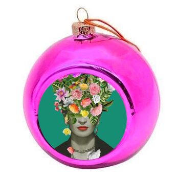 Boules de Noël 'Frida Floral (Vert)' 4