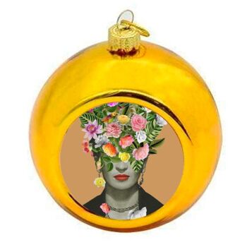 Boules de Noël 'Frida Floral (Orange) 1