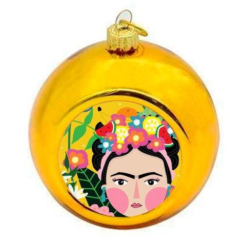 Christmas Baubles 'FRIDA LOVES FLOWERS'