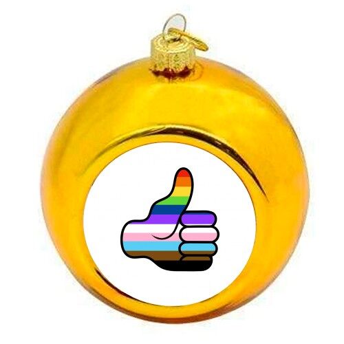 Christmas Baubles 'Gay Pride Rainbow Thu