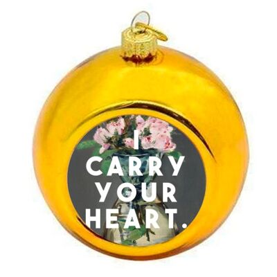 Christmas Baubles 'I Carry Your Heart'