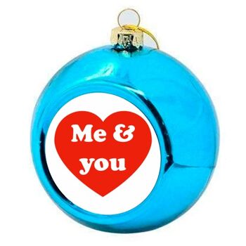 Boules de Noël 'Je t'aime & moi' 2