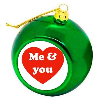 Boules de Noël 'Je t'aime & moi' 3