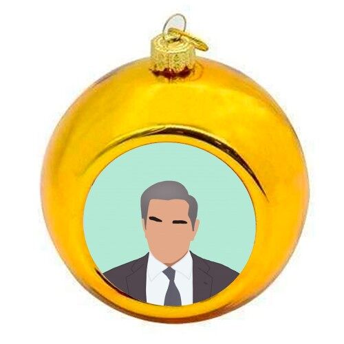 Christmas Baubles 'Johnny Rose'