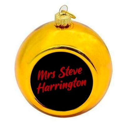Christmas Baubles 'mrs Steve Harrington