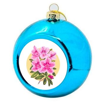 Boules de Noël 'Motif Floral Rose' 2