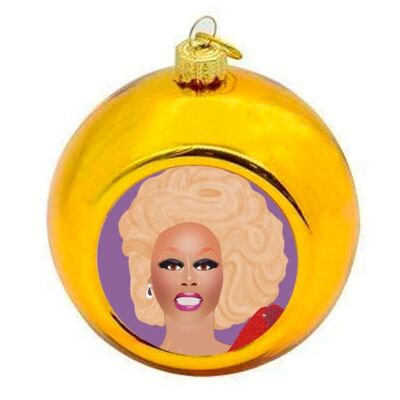 Christmas Baubles 'Ru Paul'