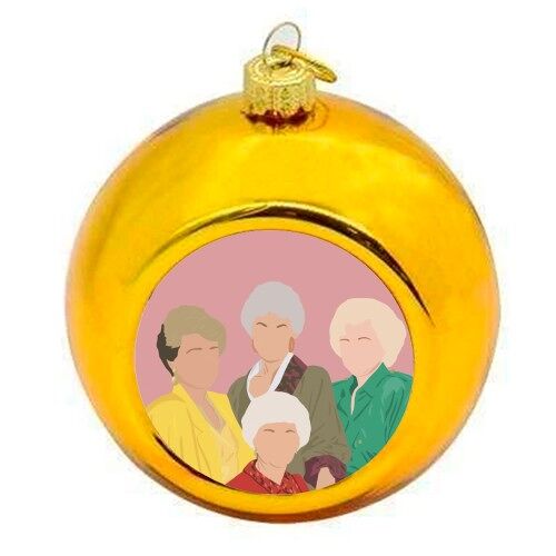 Christmas Baubles 'The Golden Girls'