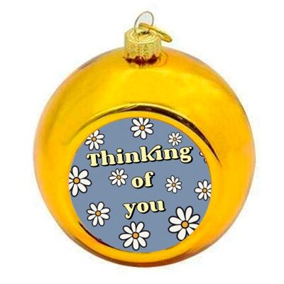 Christmas Baubles 'Thinking of you flora