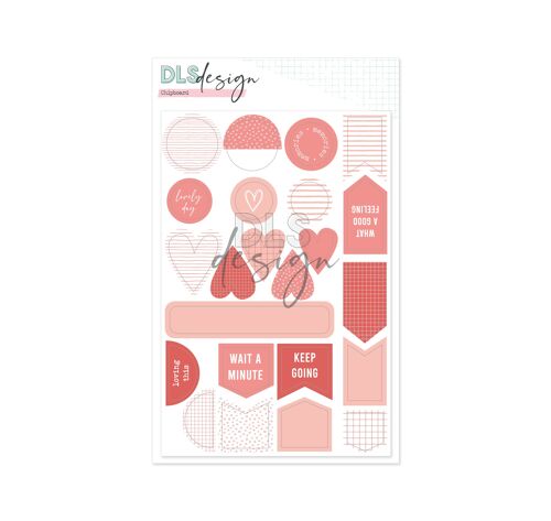 Chipboard Essential Shapes Coral