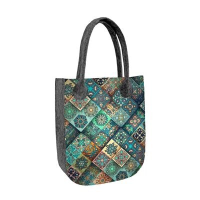 Borsa Shopper Estera En Feltro Linea City Bertoni