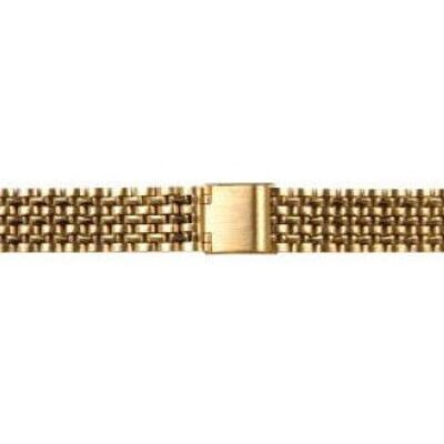 Gold Boston model steel watch strap 18mm