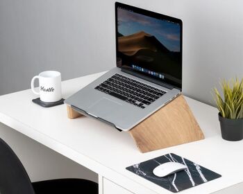 Wooden laptop stand - Oak 3