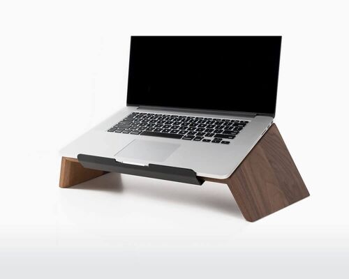 Support d'ordinateur portable en bois - Noyer