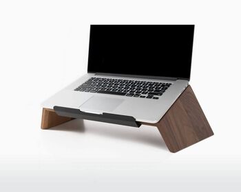 Wooden laptop stand - Walnut 1