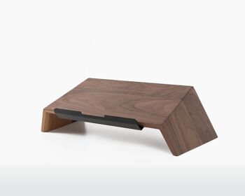 Wooden laptop stand - Walnut 2