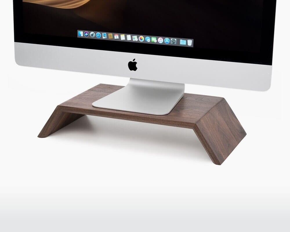 Supporto per monitor in legno - Noce