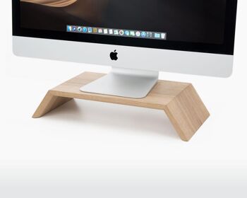 Wooden monitor stand - Oak 1