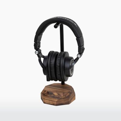 Support en bois pour Casque - Noyer