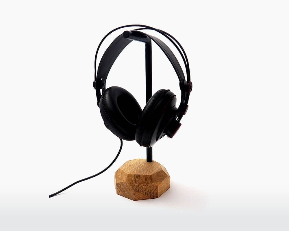 Supporto per casco in legno - Quercia