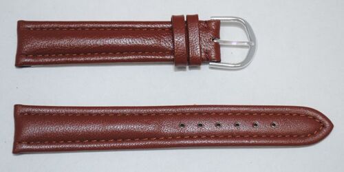 Bracelet montre cuir vachette véritable modèle aviateur roma marron 18mm