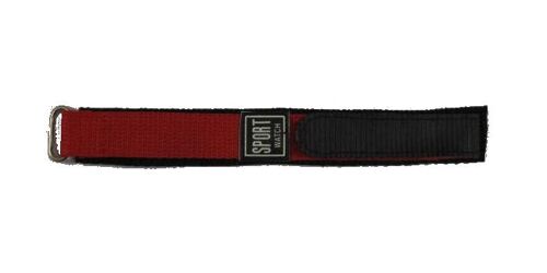bracelet montre scratch rouge 18mm