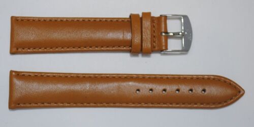 Bracelet montre cuir vachette véritable bombé lisse roma gold 20mm extra long XL