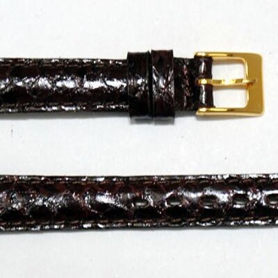 Cinturino per orologio da 12 mm in vera pelle bombata color salmone