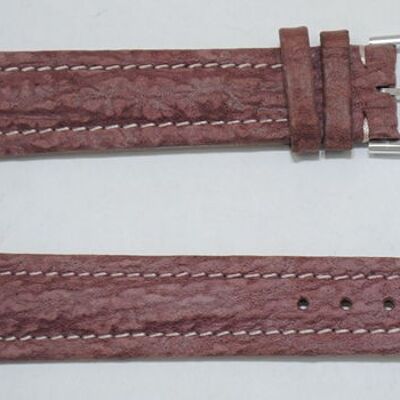 Cinturino per orologio in vera pelle di vacchetta viola nabuk 18mm